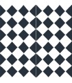 Mosaico rombo blanco y negro 20x20 cm2