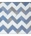 Zellige rectangular 10x5 cm2 blanco/azul