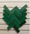 ZEL57 Glazed Bijmat Green 15x5 cm2