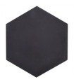 Hexagon black 20x23 cm2