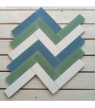 Vintage tile blue, green & white 20x5 cm2