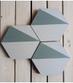 LH-H60 Hexagonal cement tile 23x20cm2