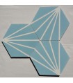 Hexagonal cement tile 23x20cm3