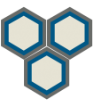 Azulejo hidráulico hexagonal 20 x 20