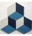 Hexagonal cement decorative tile 20 x 20
