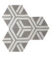 Carreau décoratif en ciment hexagonal 20 x 20