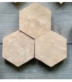 Barro natural hexagonal 11,5x10 cm2 LHB-H-06